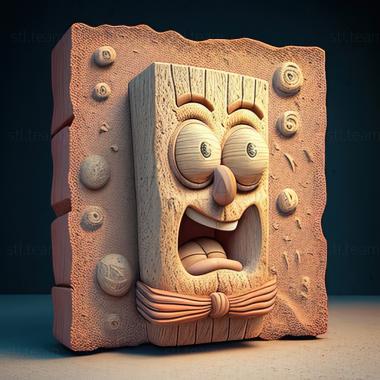 3D model SpongeBob in 3D (STL)